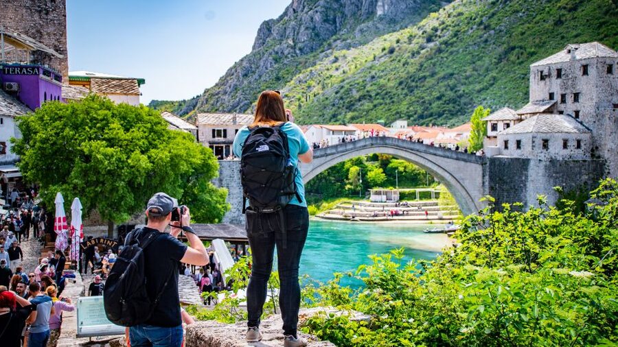 From Split and Trogir: Mostar Tour with Kravica Waterfalls - Počitelj offers a quick first look