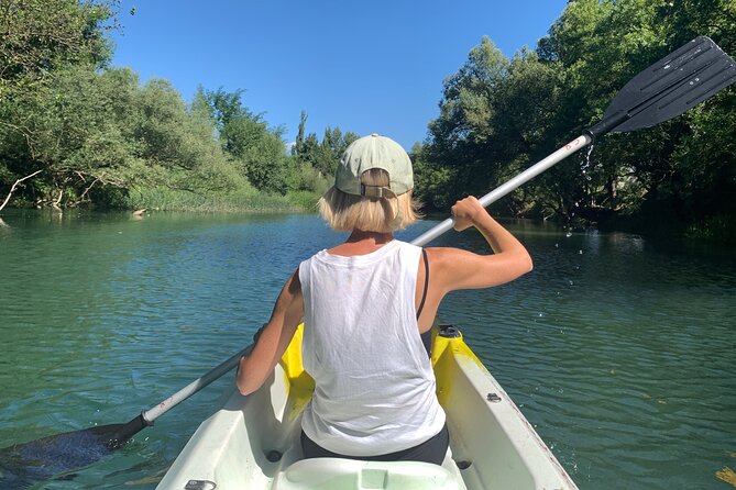 Safari kayak adventure w BBQ & Beer - Leaving Mostar for the Cold River Camp