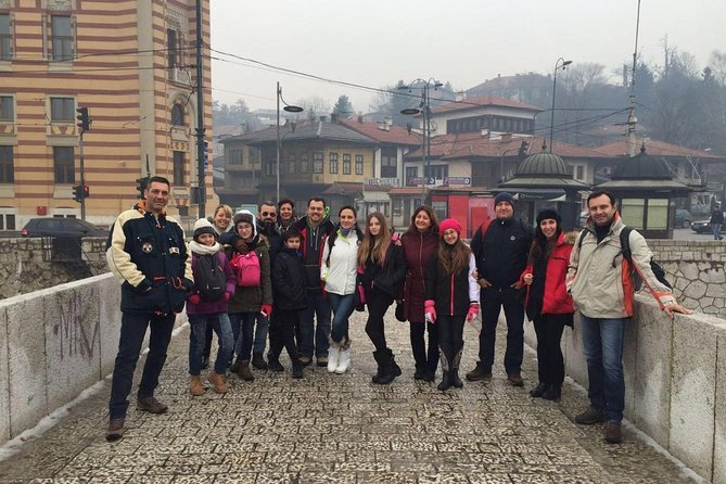 Sarajevo Essential Full Walking Tour - City Hall, the Spite House, and the Miljacka River