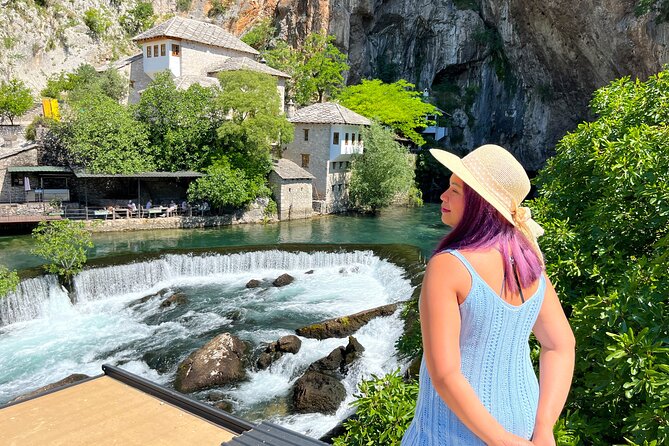 Sarajevo: Mostar Konjic Blagaj Pocitelj Fortica Skywalk Waterfall - Blagaj Tekke beside the Buna River