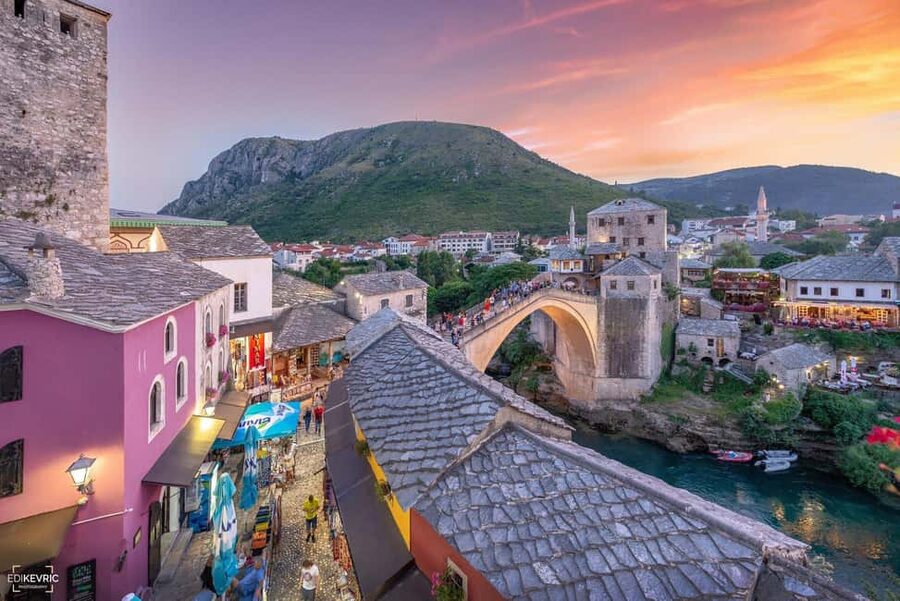 Split/Trogir: Mostar and Medjugorje Tour with Wine Tasting - Mostar old town: bridge, bazaar, and layered history