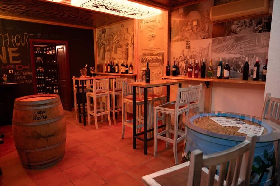 Split/Trogir: Mostar and Medjugorje Tour with Wine Tasting - The wine tasting and copper workshop stop